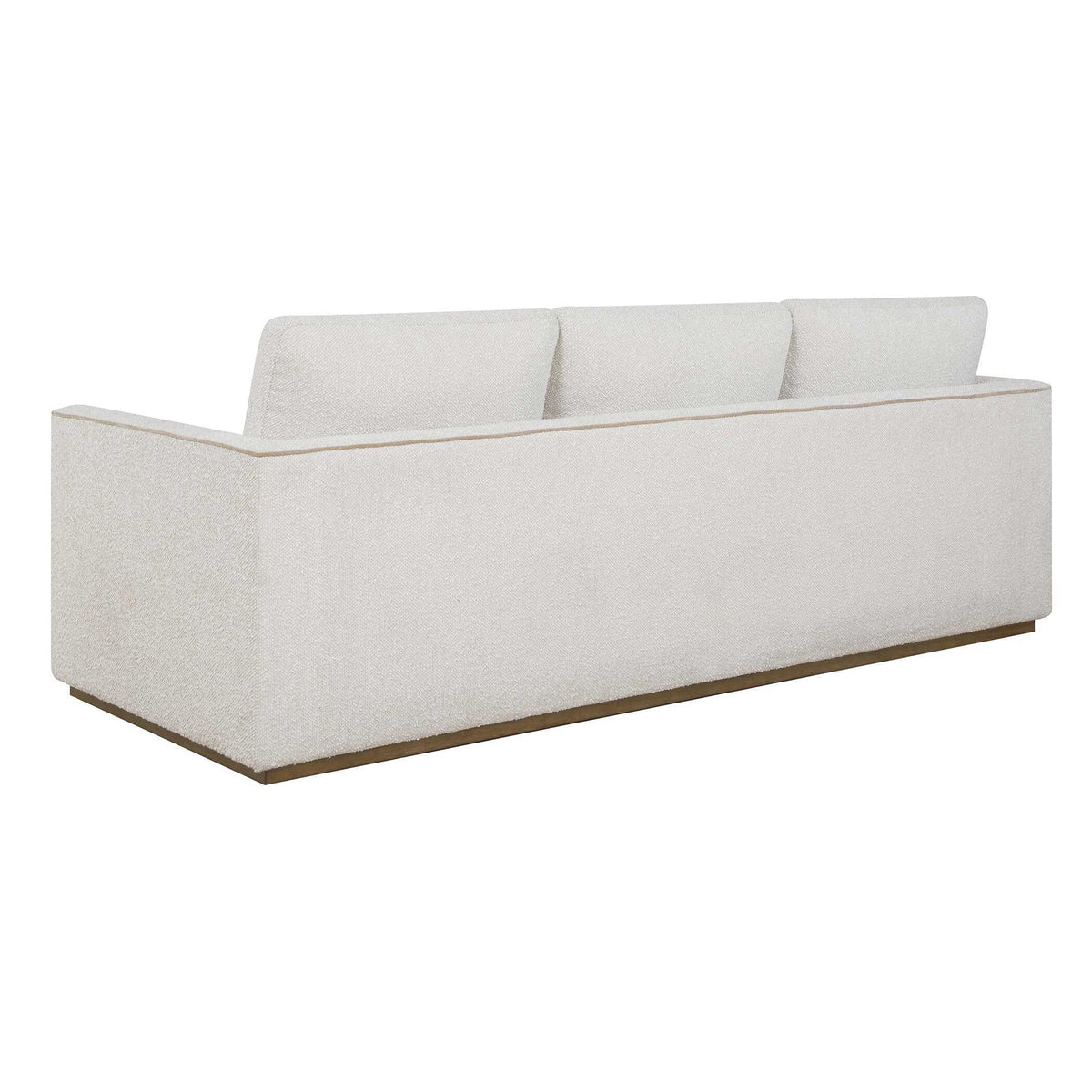 Lorien Boucle Sofa Cream - White by Uttermost - View 8