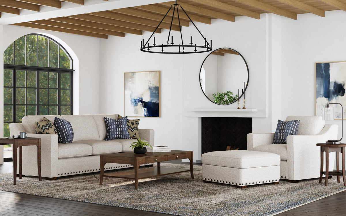 Milo Fabric Chair With Nailhead Trim | Flexsteel