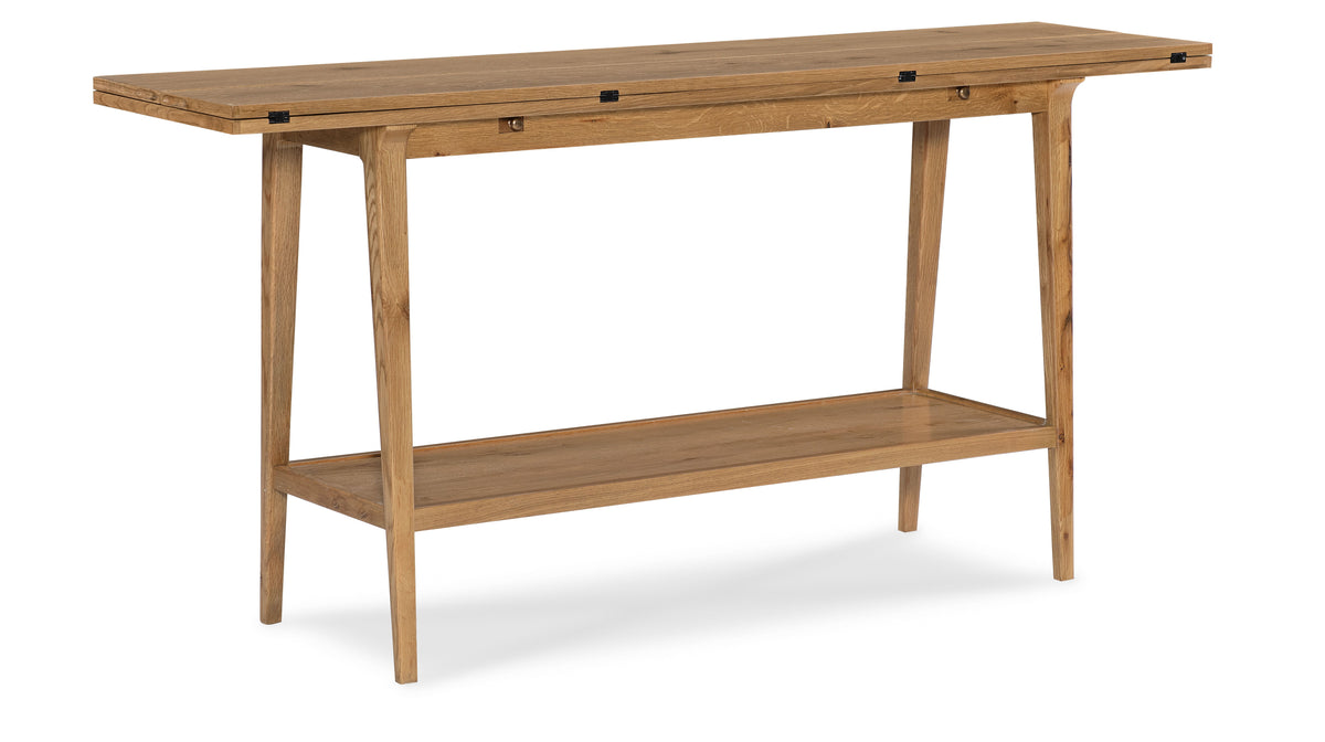 Cashiers Flip-Top Console Table Almond - Light Brown by Hooker Furniture - View 1
