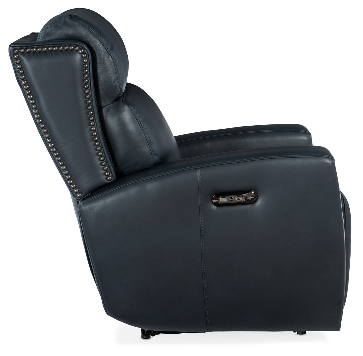 Ruthe Zero Gravity Power Recliner With Power Headrest - Blue by Hooker Furniture - View 5