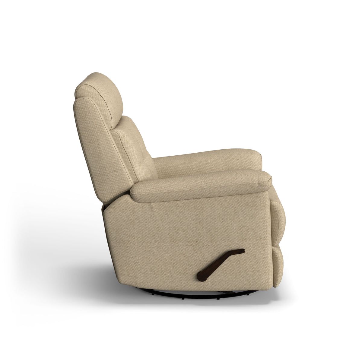 Sophisticated Transitional Fabric Swivel Gliding Recliner | Flexsteel