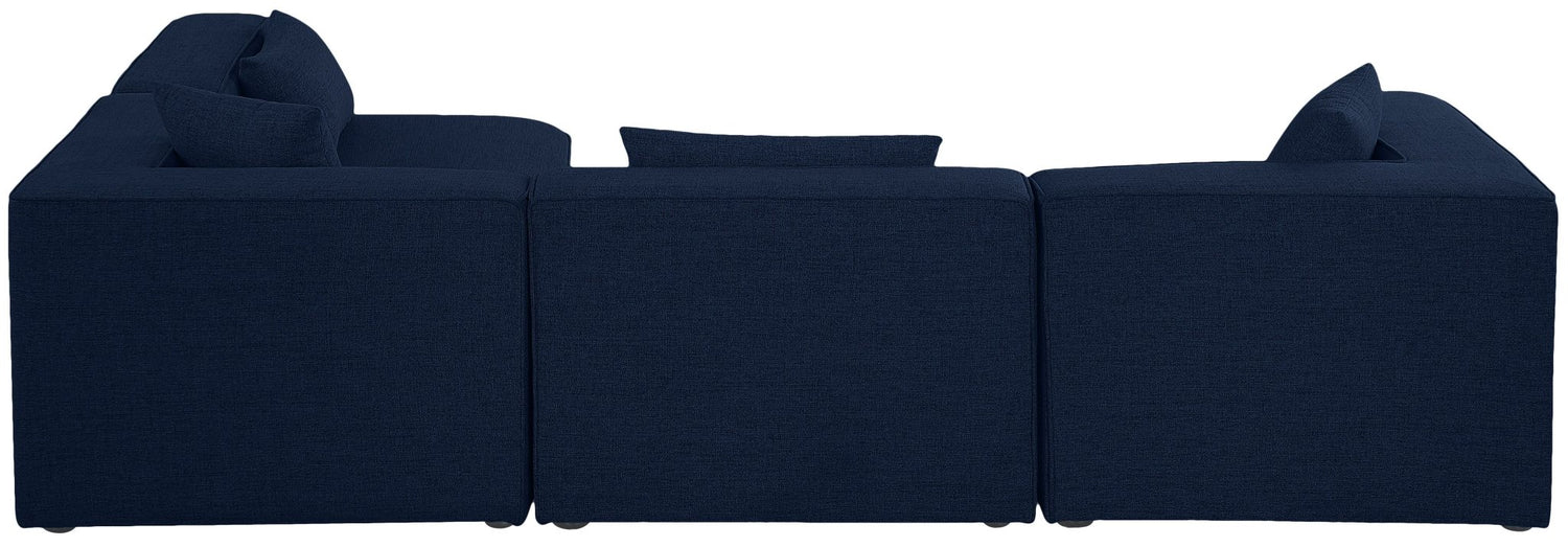 Cube - Modular Sectional 4 Piece - Navy | Home Elegance USA