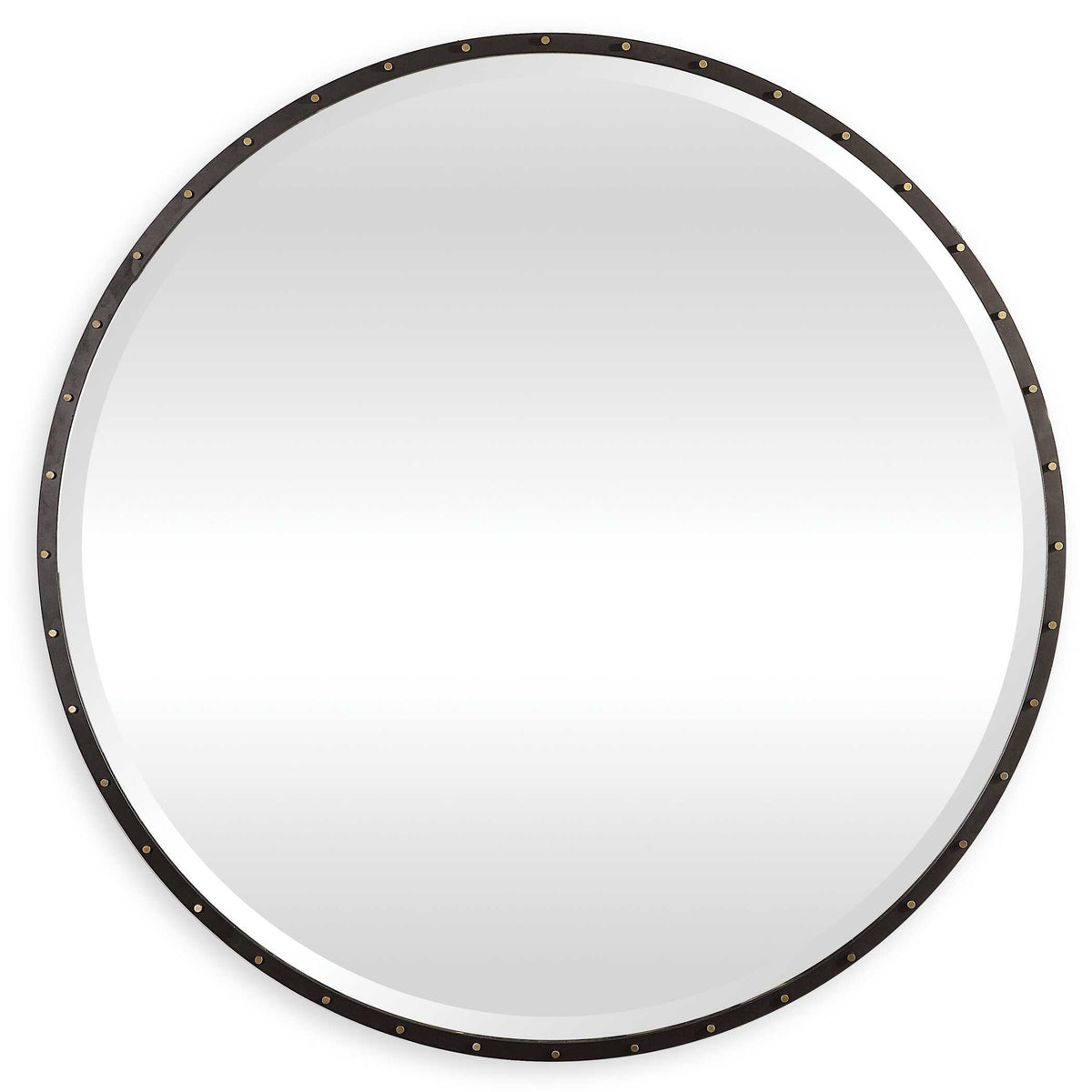 Benedo Round Mirror - Black by Uttermost - View 1
