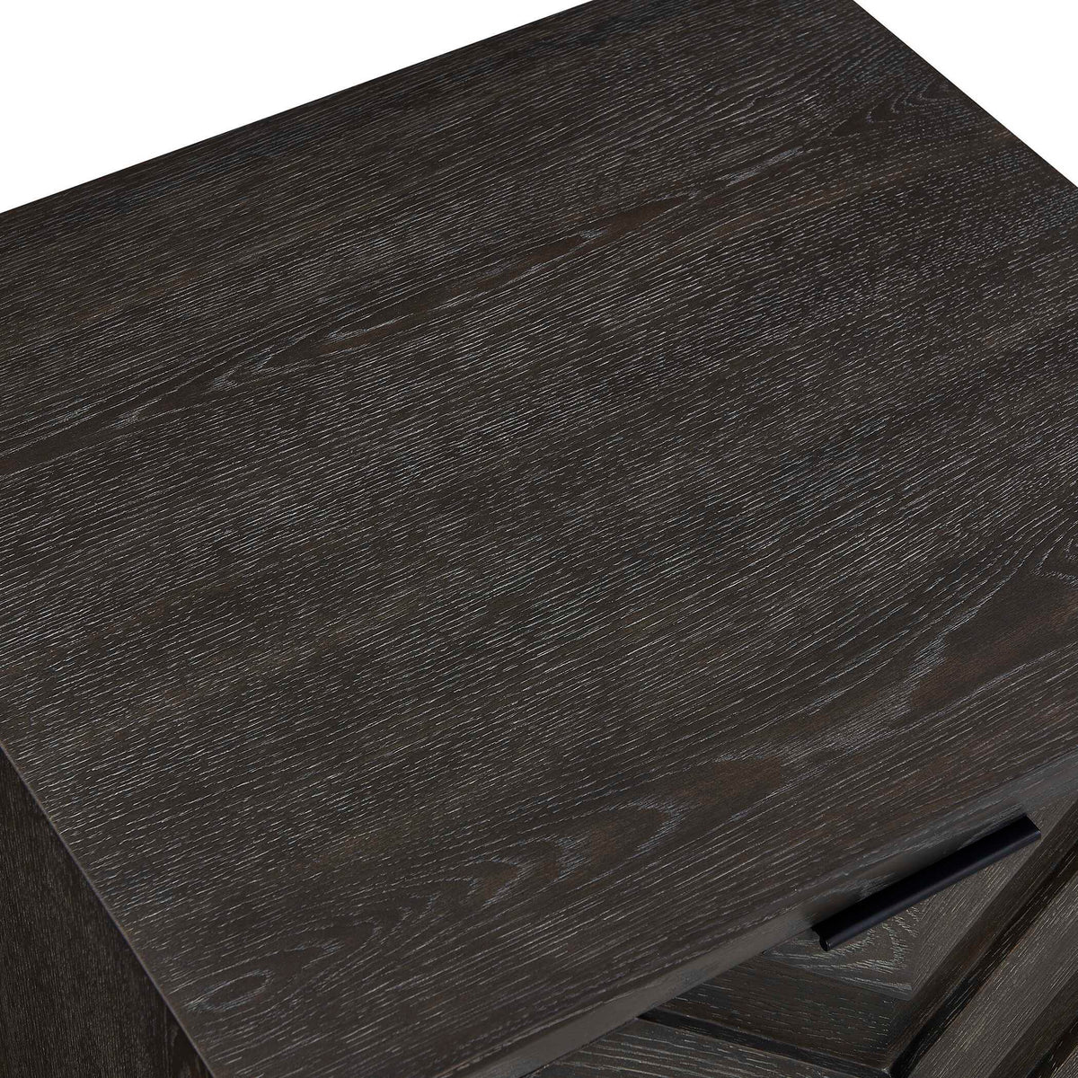Barrett Oak Cabinet Dark Charcoal - Black by Uttermost - View 11
