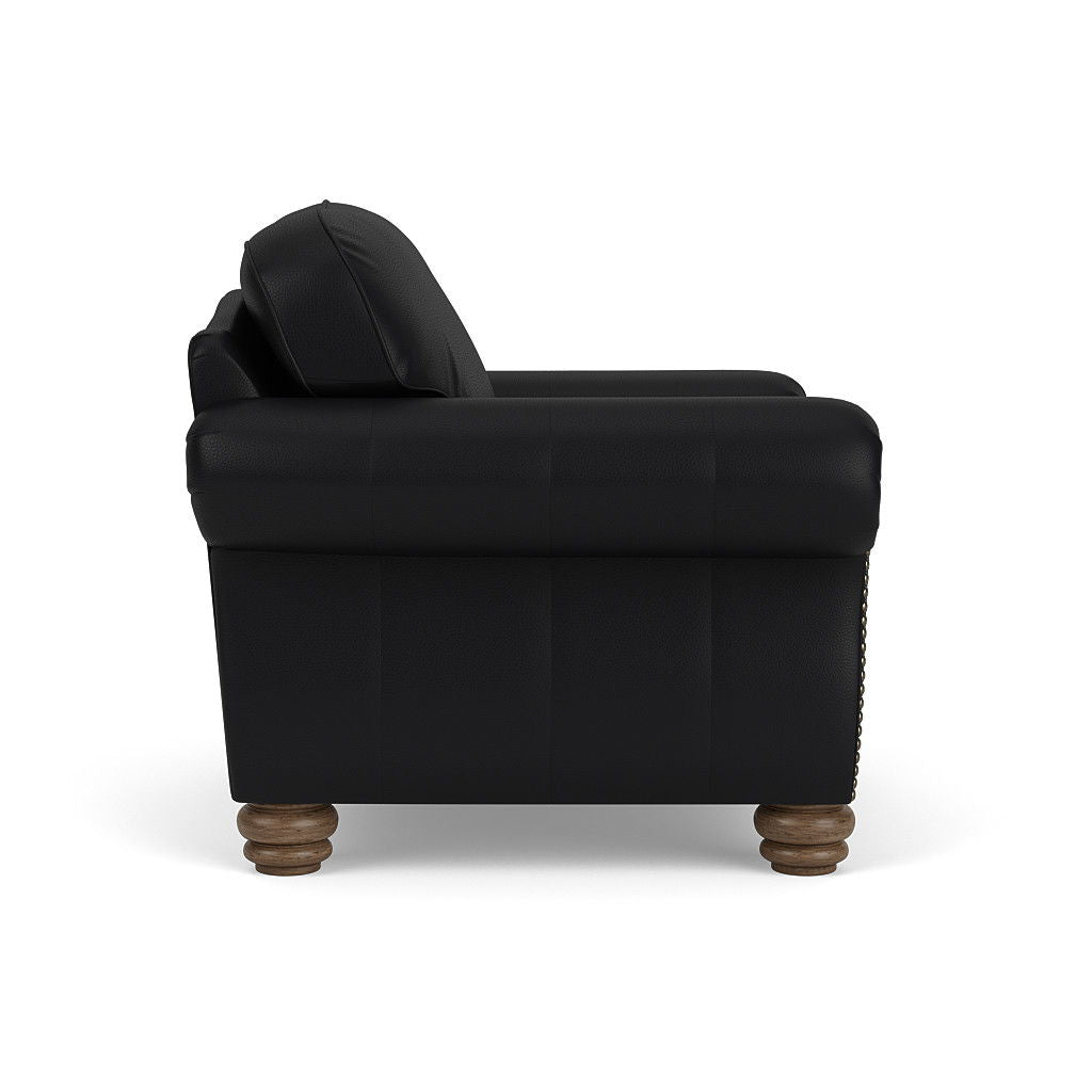 Bexley Leather Chair, Nailhead Trim | Flexsteel