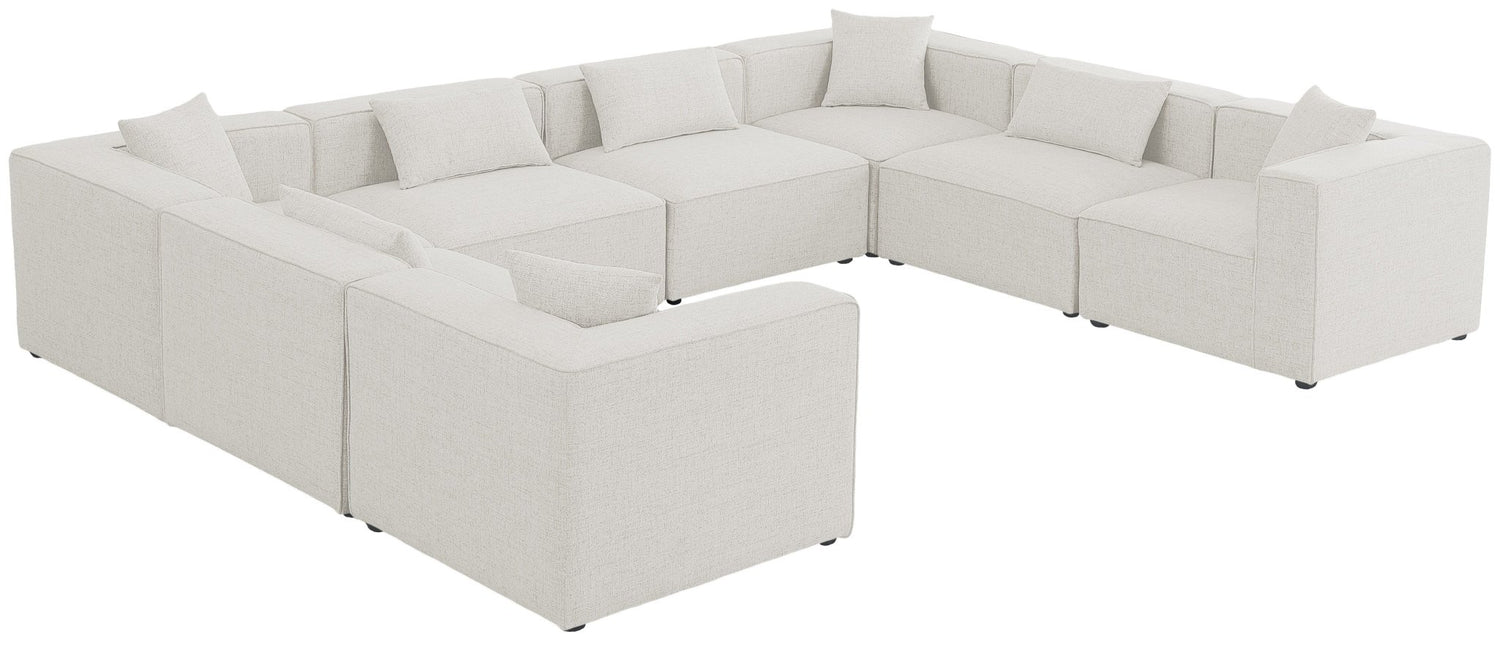 Cube - Modular Sectional 8 Piece - Cream | Home Elegance USA