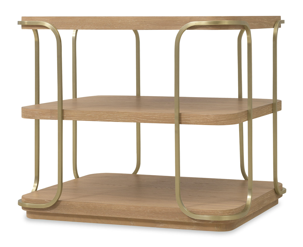 Banyon Bay End Table Desert Oak - Light Brown by Hooker Furniture - View 6