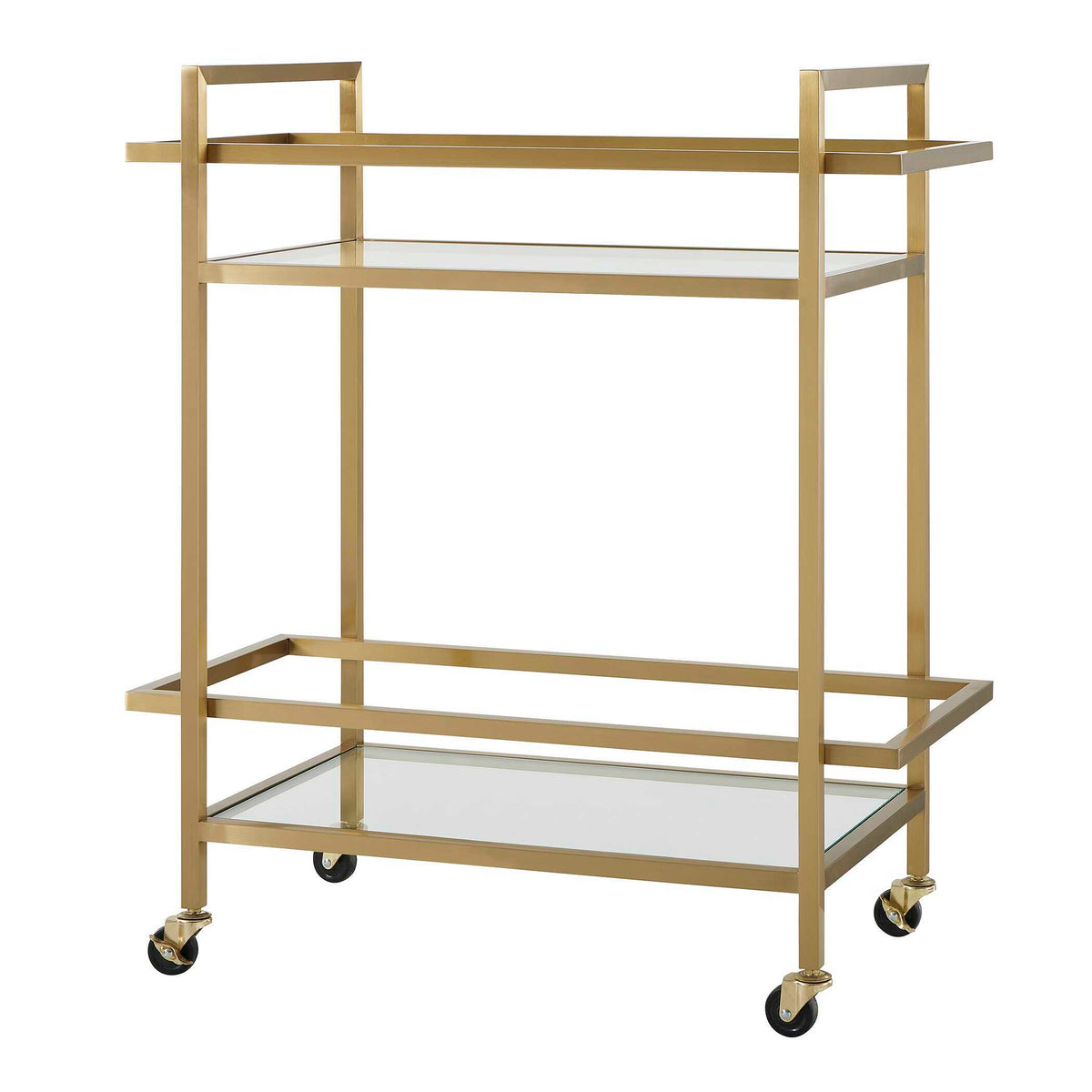 Erena Bar Cart Brass - Gold by Uttermost - View 3