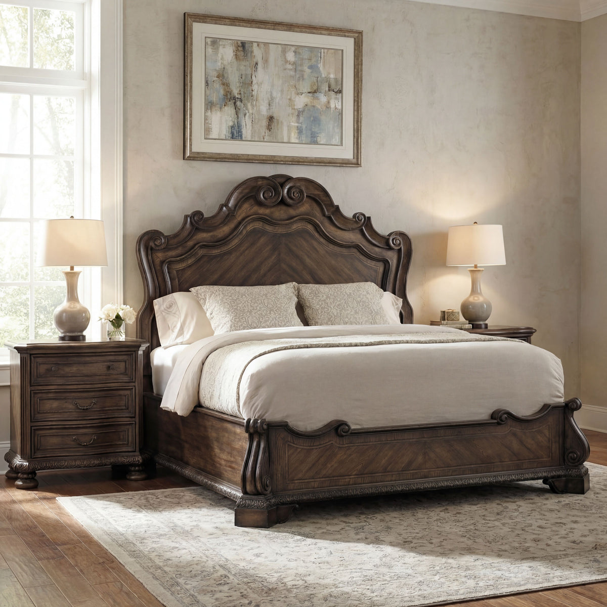 Rhapsody California King Panel Bed - Dark Brown by Hooker Furniture - View 3