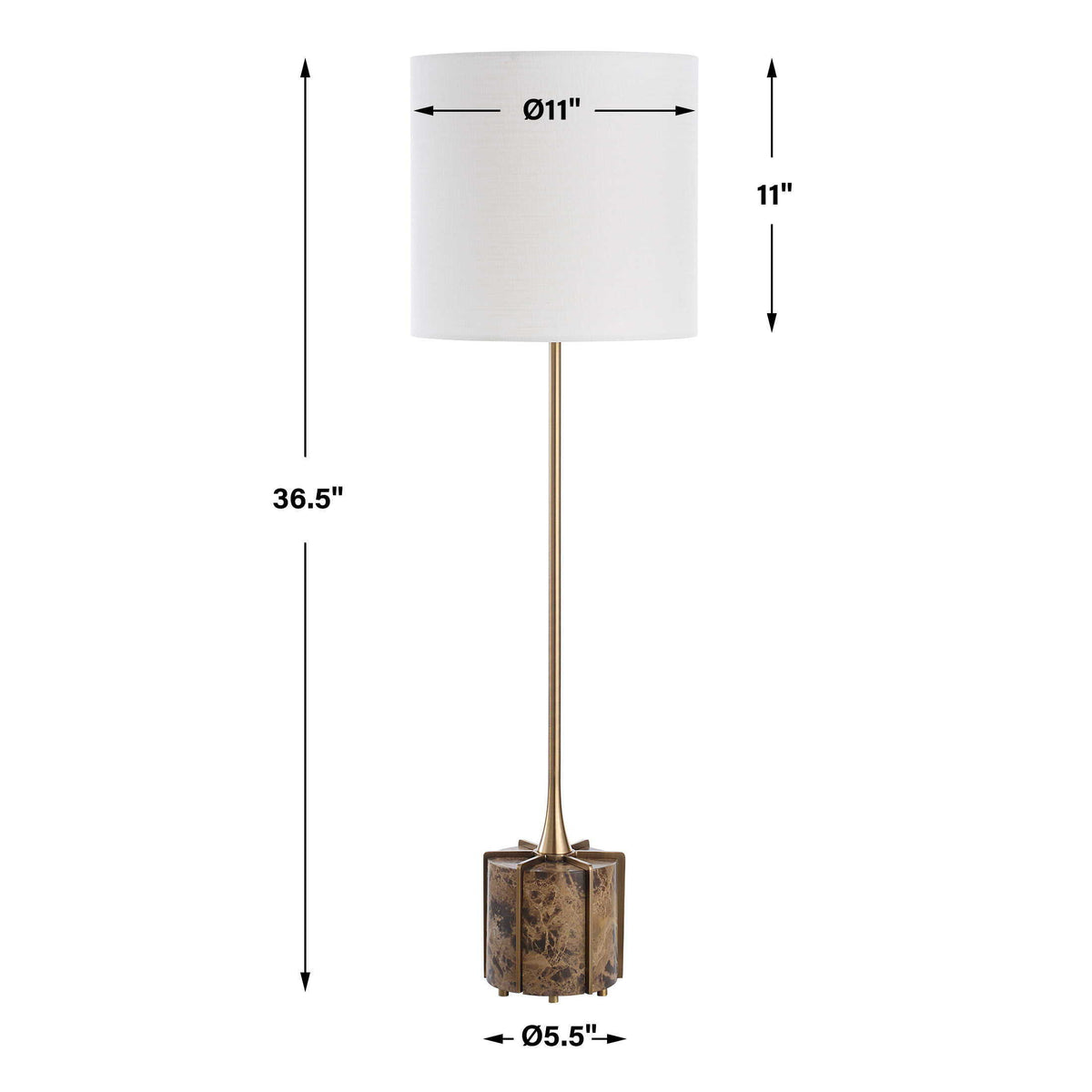 Britwell Buffet Lamp - Light Brown by Uttermost - View 7