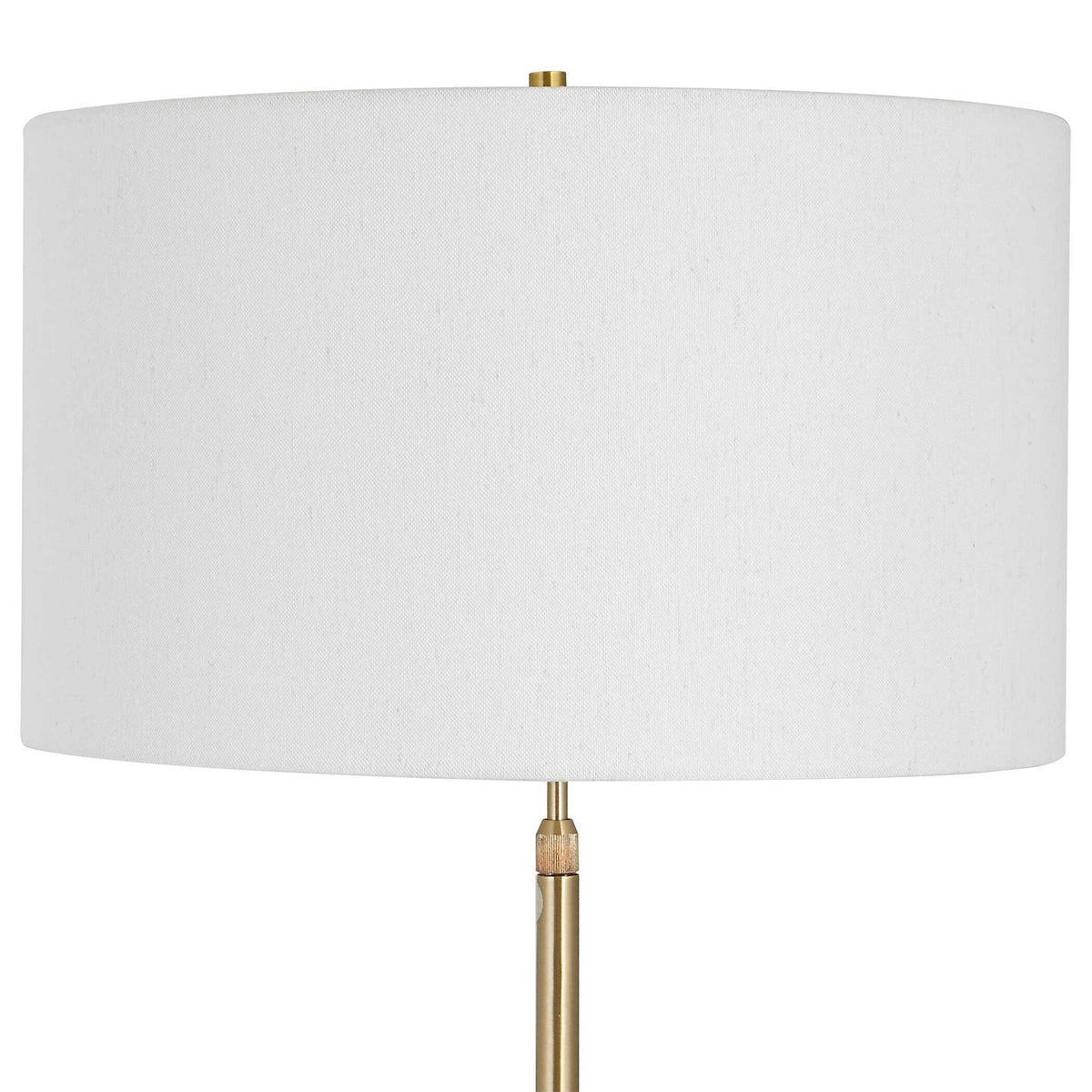 Prominence Brass Floor Lamp - Yellow by Uttermost - View 6