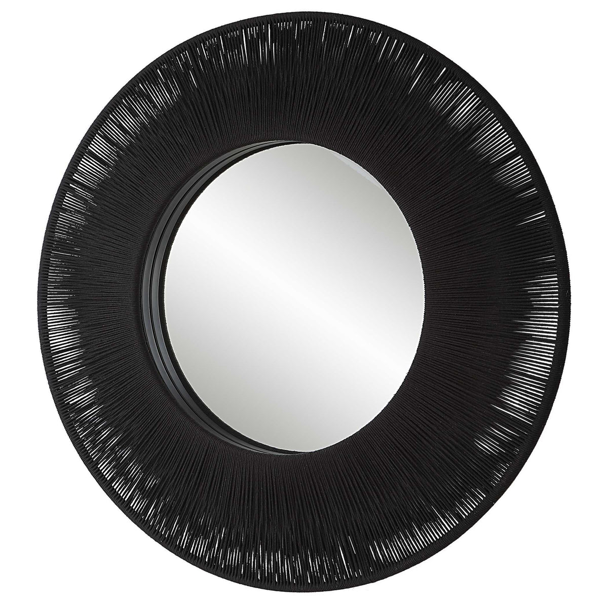 Sailor's Knot Round Mirror - Black by Uttermost - View 4