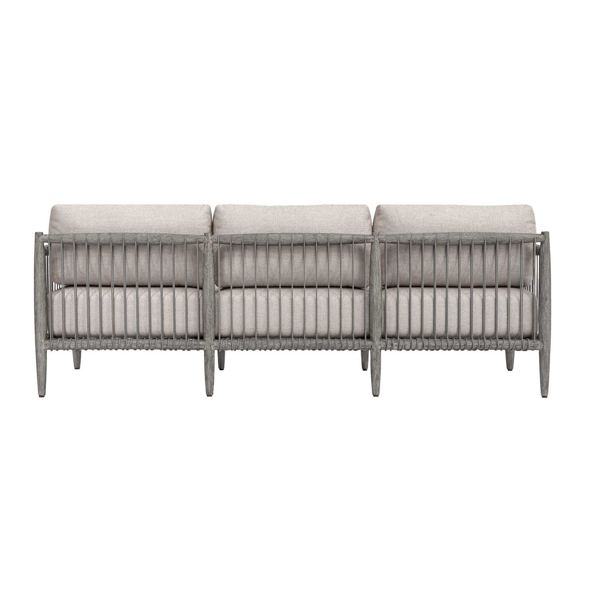 Borneo Outdoor Sofa Dove - Light Gray by Uttermost - View 4