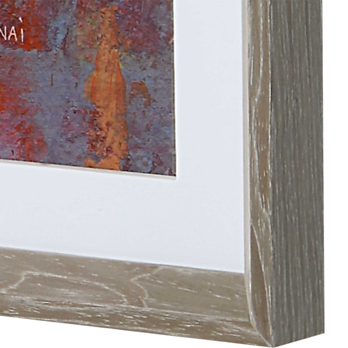 Dawn On The Hills Framed Print - Purple / Light Brown by Uttermost - View 6