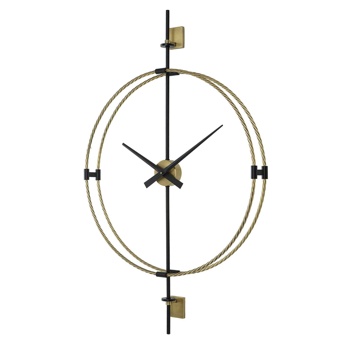 Time Flies Modern Wall Clock - Yellow by Uttermost - View 4