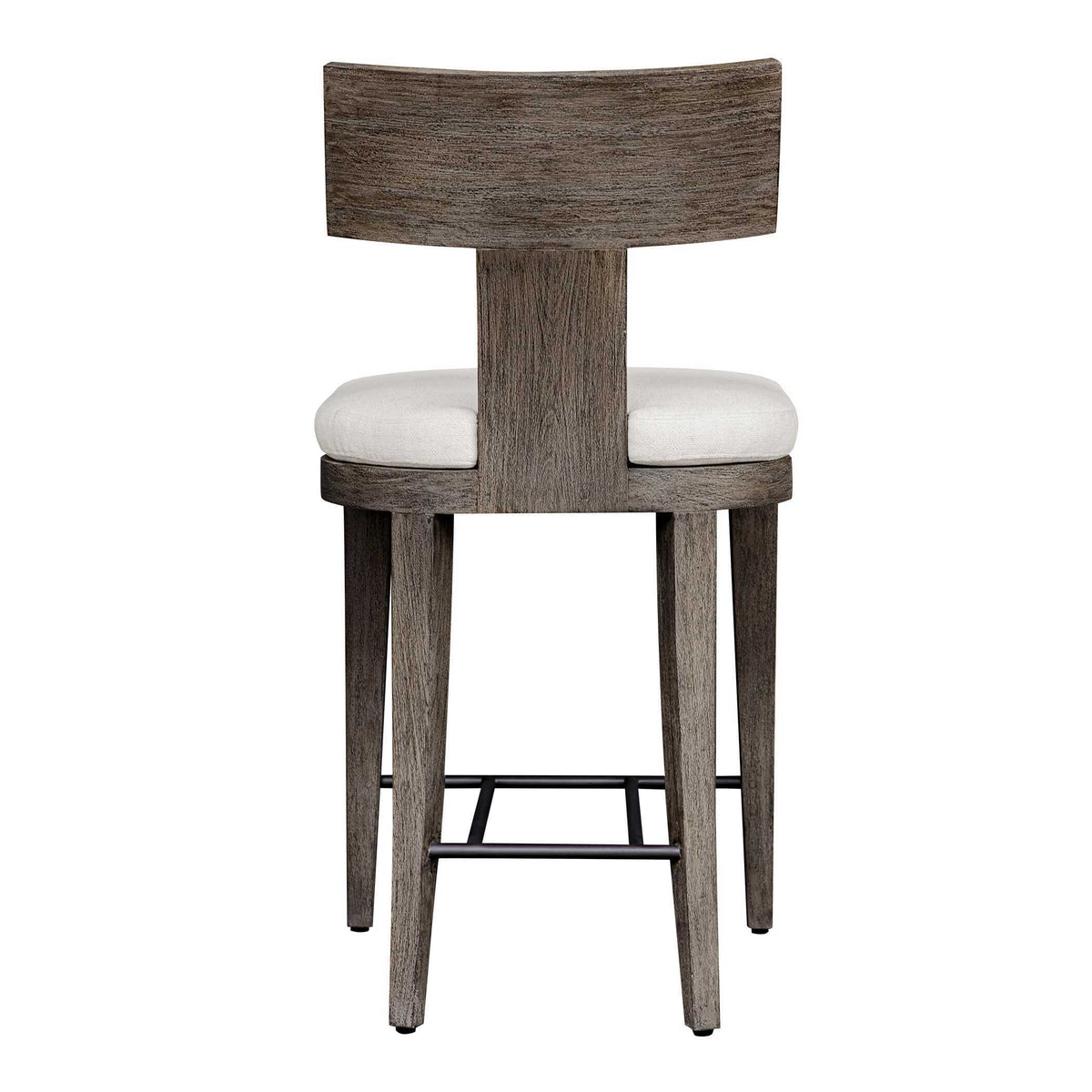 Cellini Outdoor Counter Stool - Dark Brown / White by Uttermost - View 4