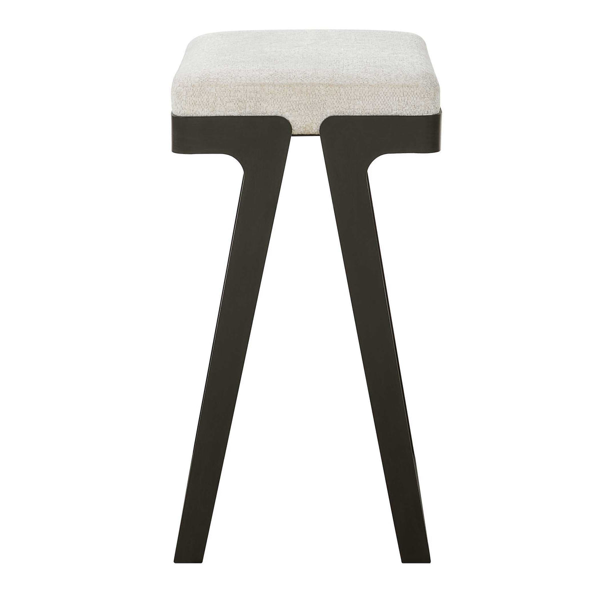 Hover Iron Counter Stool - Black / White by Uttermost - View 4