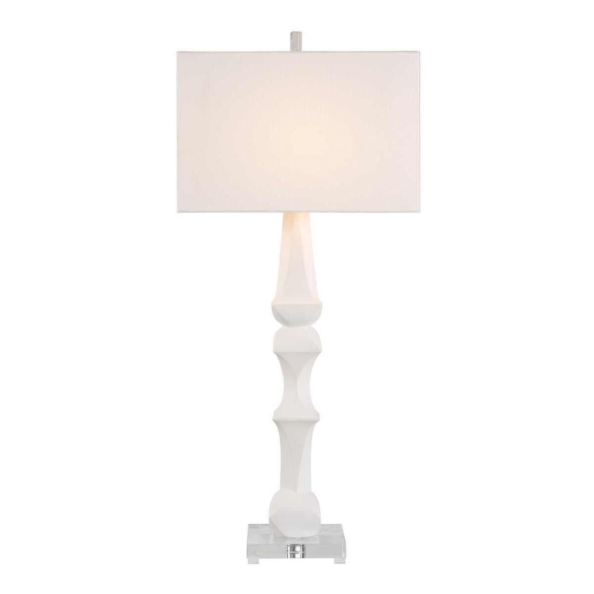 Mayme Table Lamp - White by Uttermost - View 5