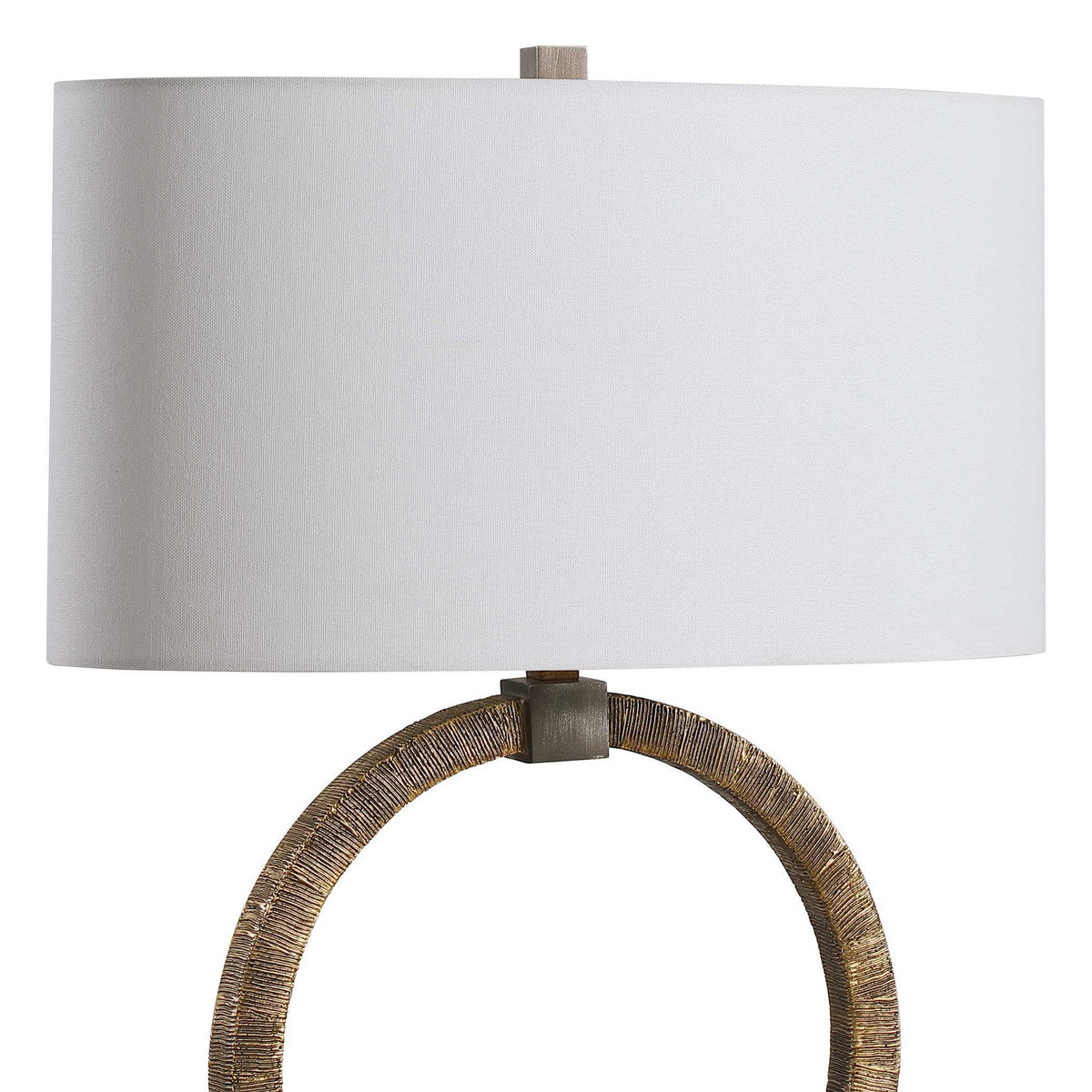 Relic Table Lamp Aged Gold - Light Brown / Silver by Uttermost - View 6