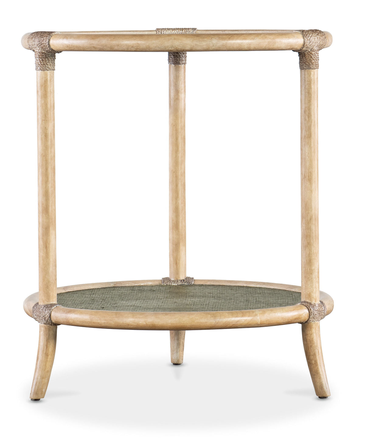 Retreat Raffia Seagrass End Table - Beige by Hooker Furniture - View 1