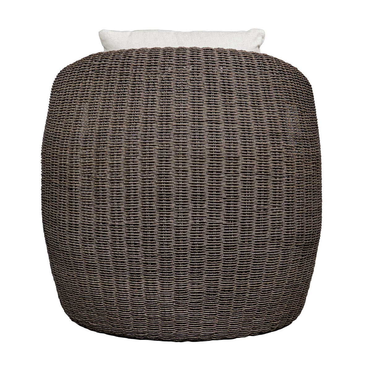 Tropic Outdoor Lounge Chair - Dark Brown / White by Uttermost - View 6