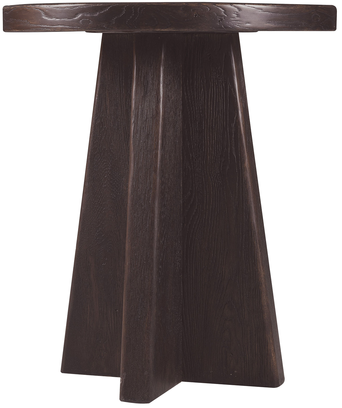 Driftwood Round End Table Burnt Timber - Black by Hooker Furniture - View 1