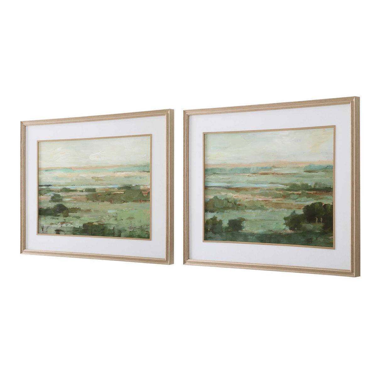 Warm Valley Framed Prints (Set of 2) - Light Brown by Uttermost - View 4