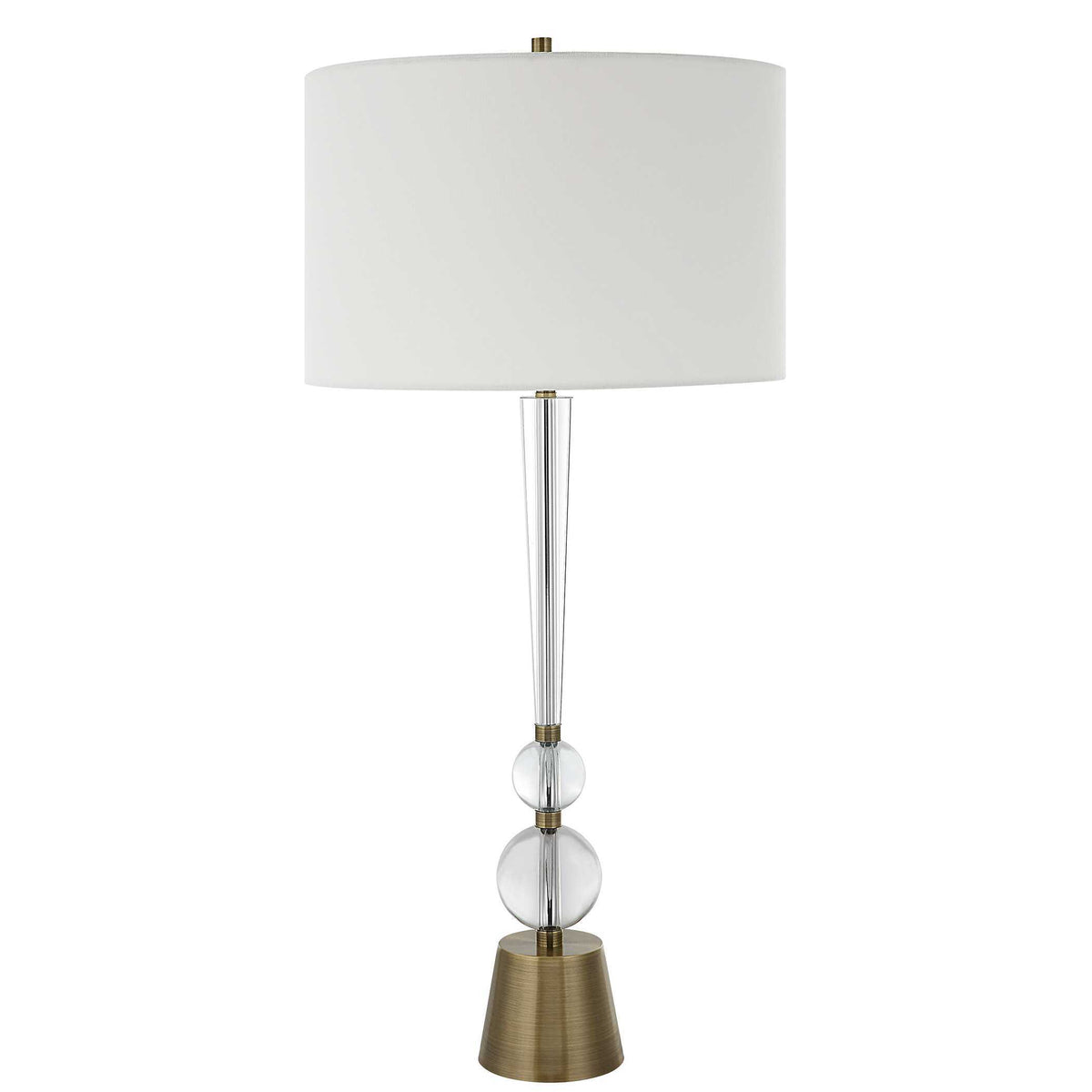 Annily Crystal Table Lamp Brass - Yellow by Uttermost - View 4