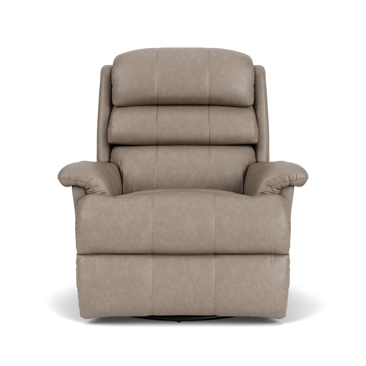 Yukon Transitional Leather Swivel Gliding Recliner | Flexsteel