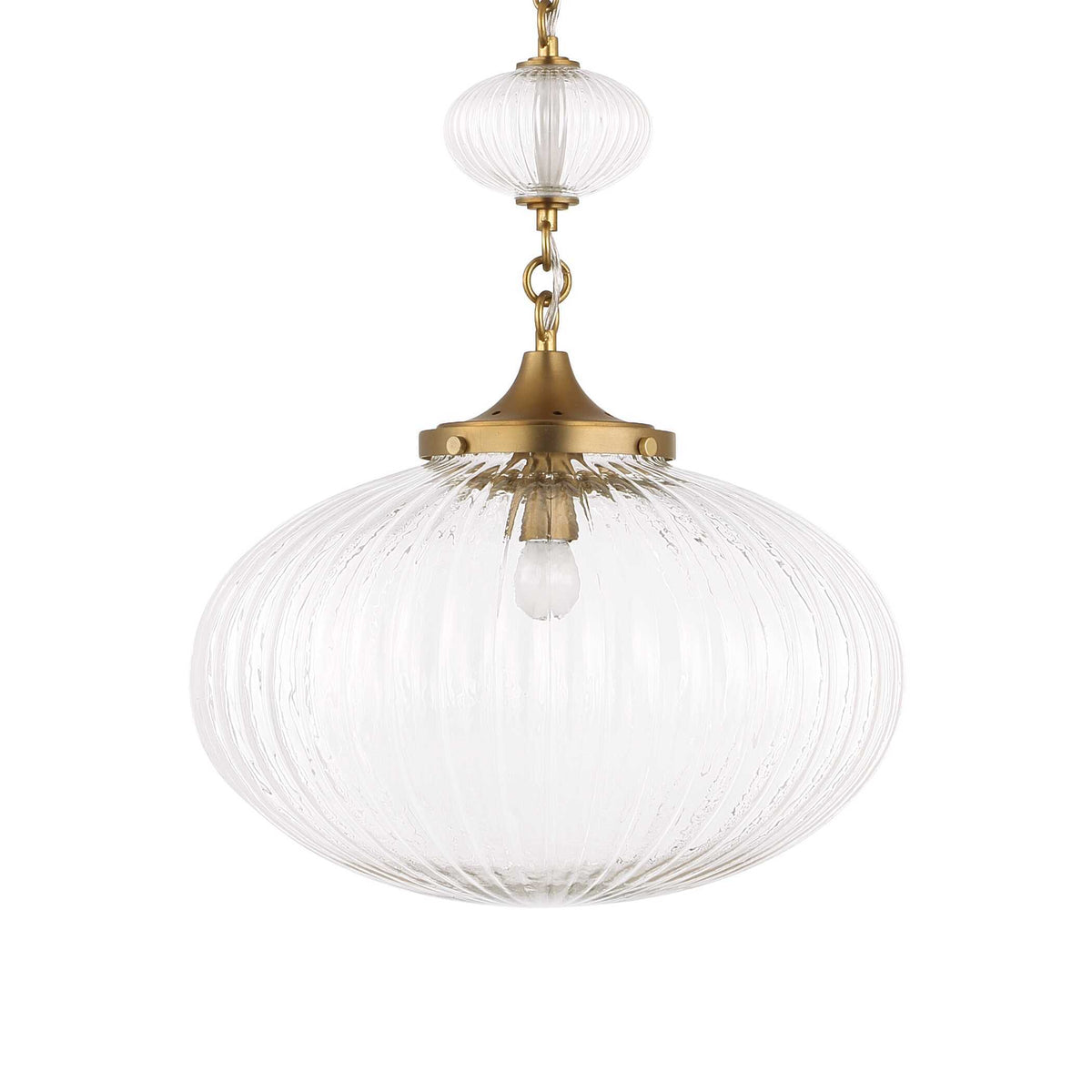 Bellaire 1 Light Glass Shade Pendant - Gold by Uttermost - View 7