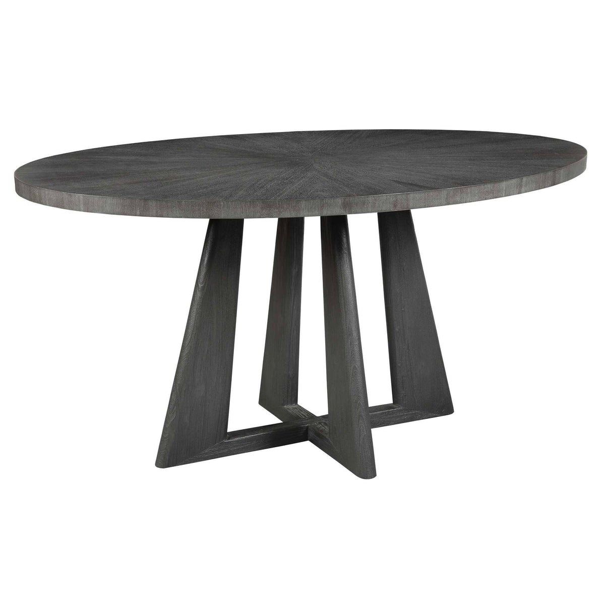 Pulsar Round Walnut Dining Table - Gray by Uttermost - View 3
