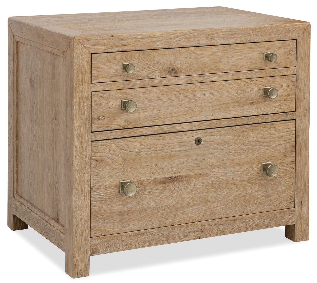 Driftwood Three Drawer Chest Buckboard - Light Brown by Hooker Furniture - View 1