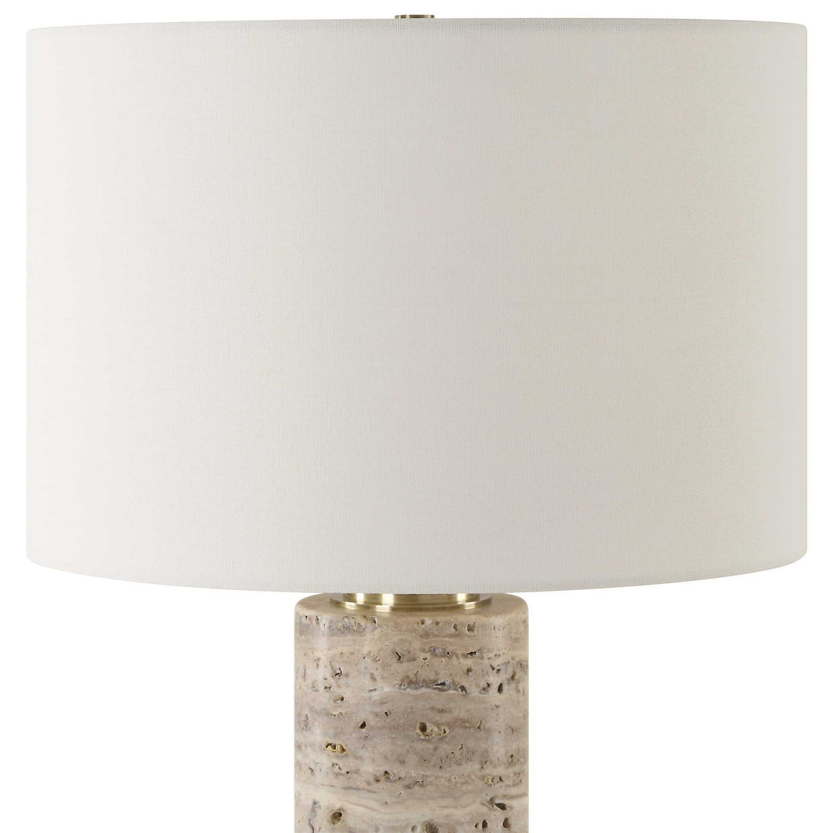 Cortado Travertine Table Lamp - Gray by Uttermost - View 5