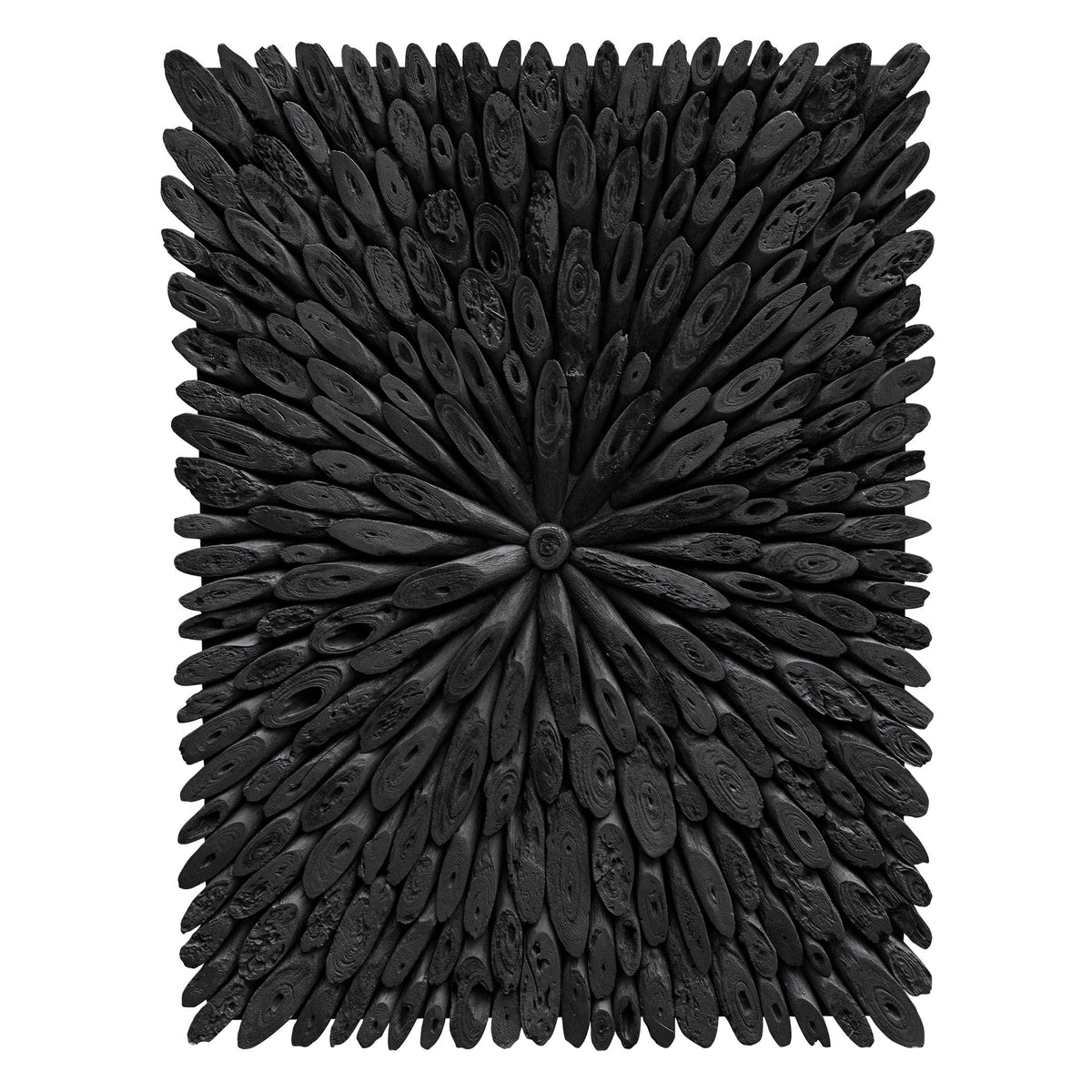 Bahama Wood Wood Wall Decor - Black by Uttermost - View 1