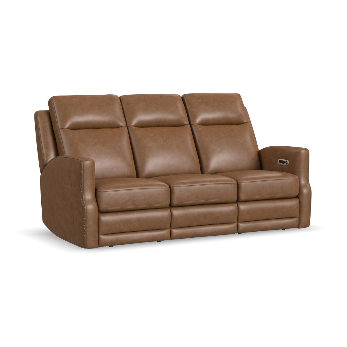 Maxwell Power Reclining Sofa With Power Headrests And Lumbar - Cedar | Flexsteel