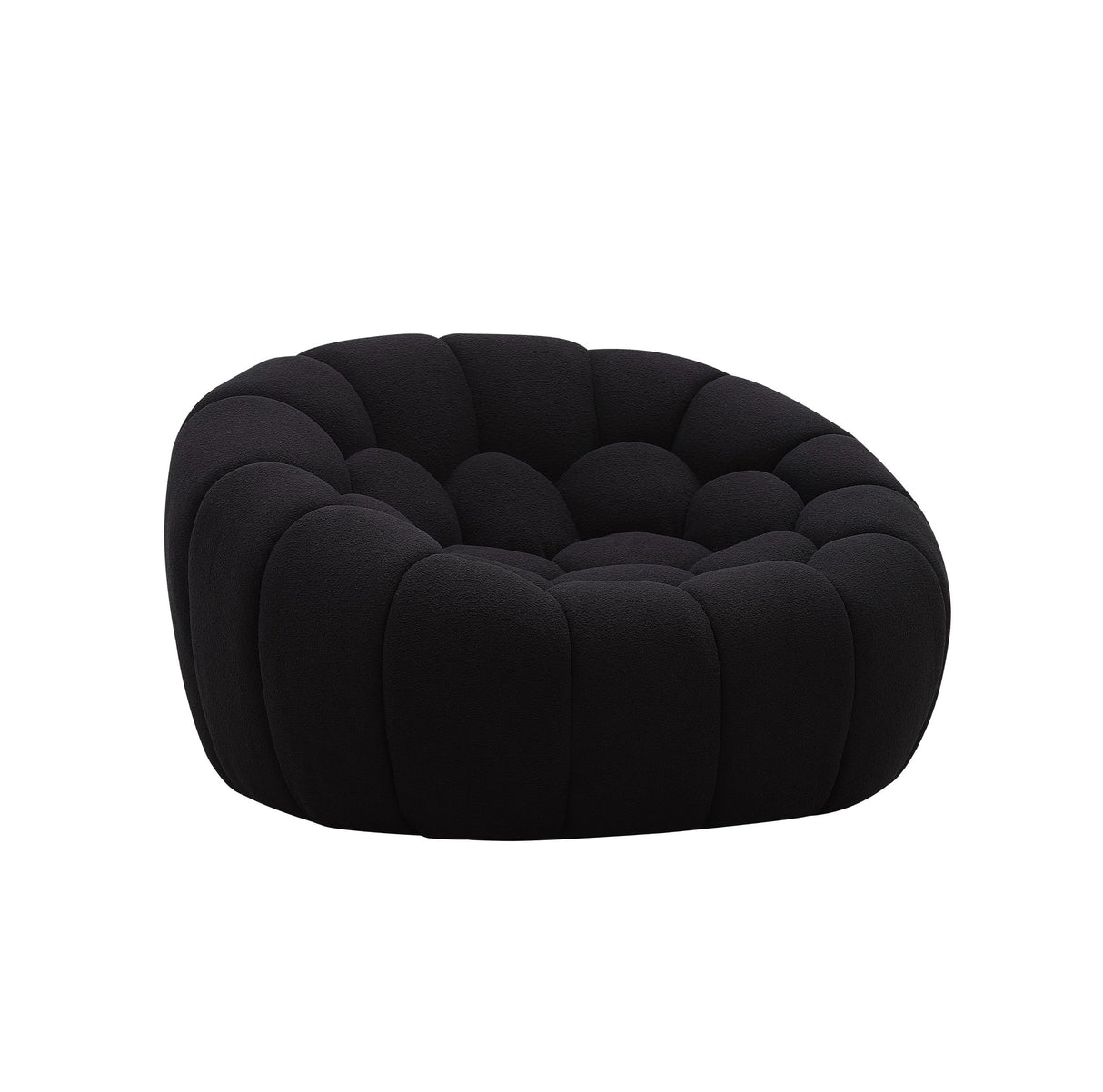 Divani Casa Yolonda - Modern Curved Black Fabric Sofa Set | VIG - Home Elegance USA