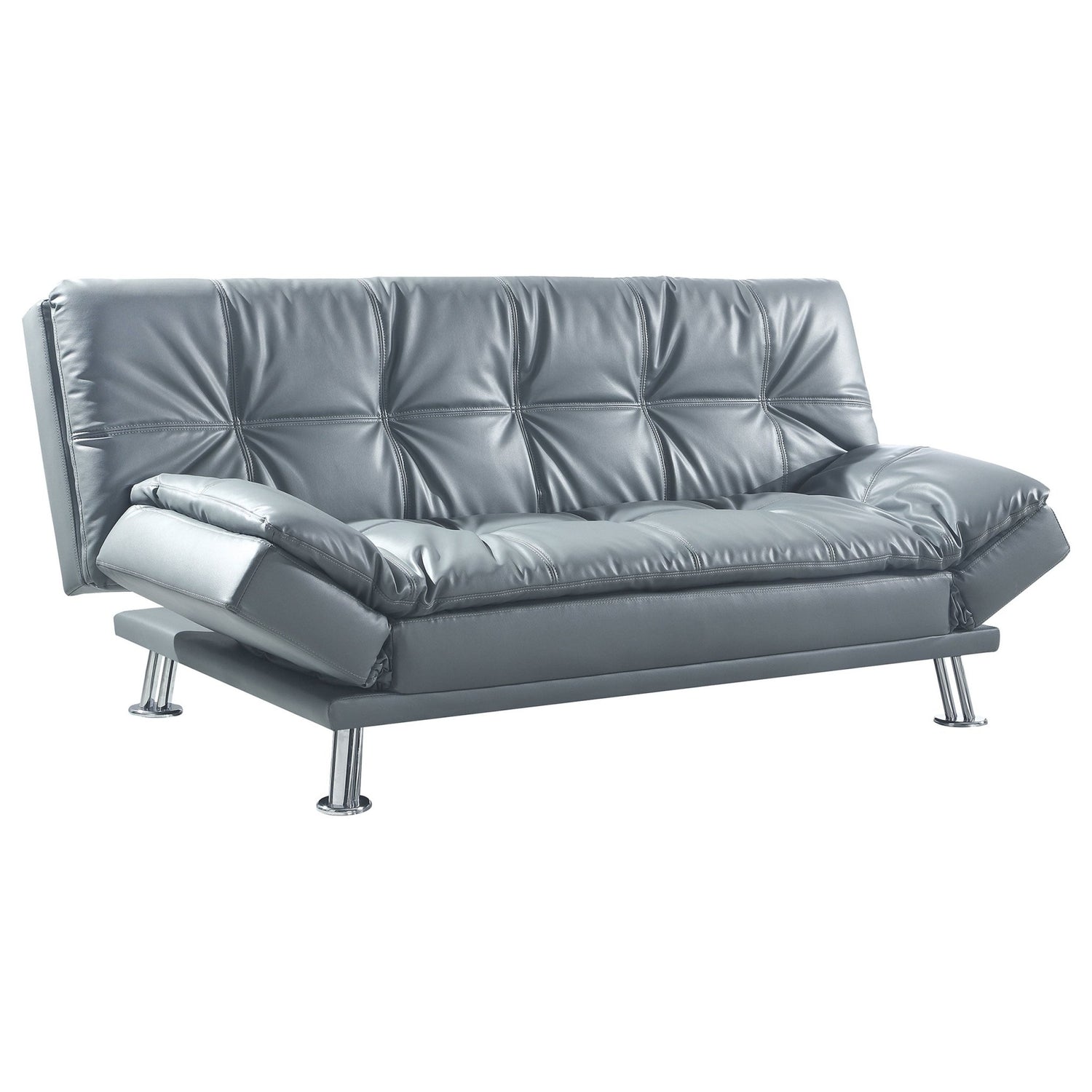 Dilleston Tufted Back Upholstered Sofa Bed Grey | Coaster | Home Elegance USA