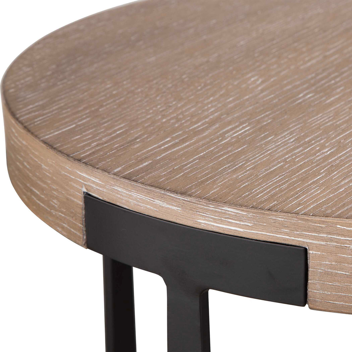 Palisade Round Side Table Natural - Light Brown by Uttermost - View 7