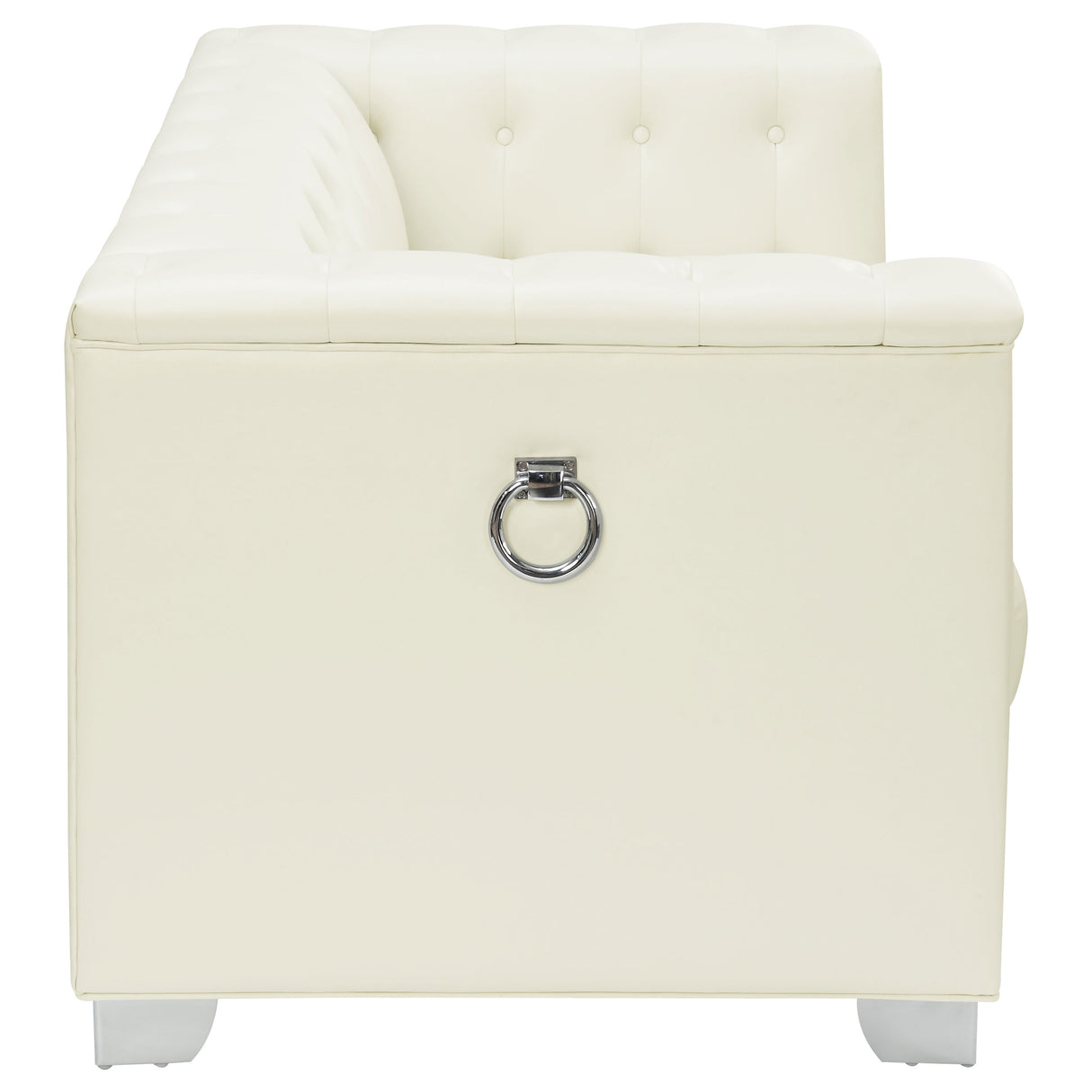 Loveseat - Chaviano Tufted Upholstered Loveseat Pearl White