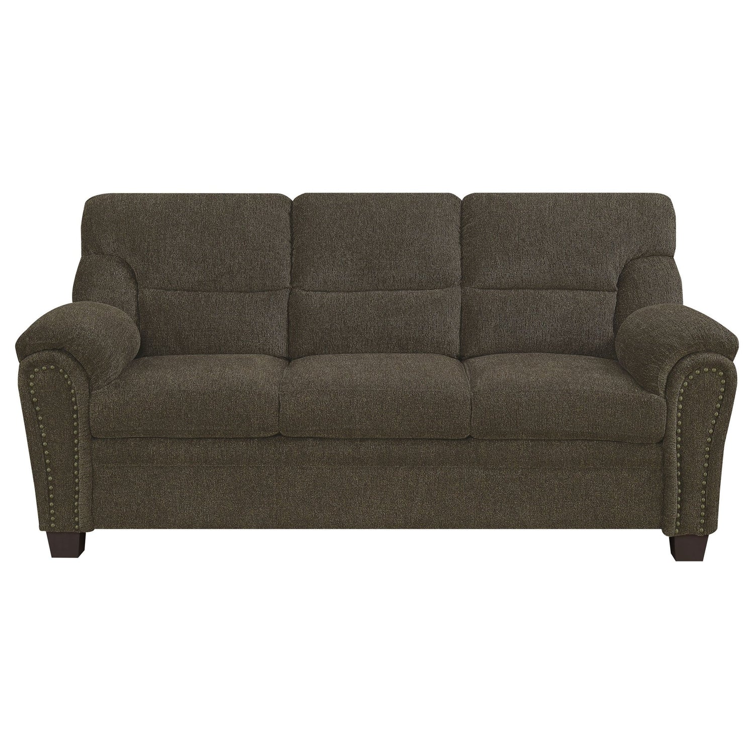 Clementine Upholstered Pillow Top Arm Living Room Set | Coaster | Home Elegance USA