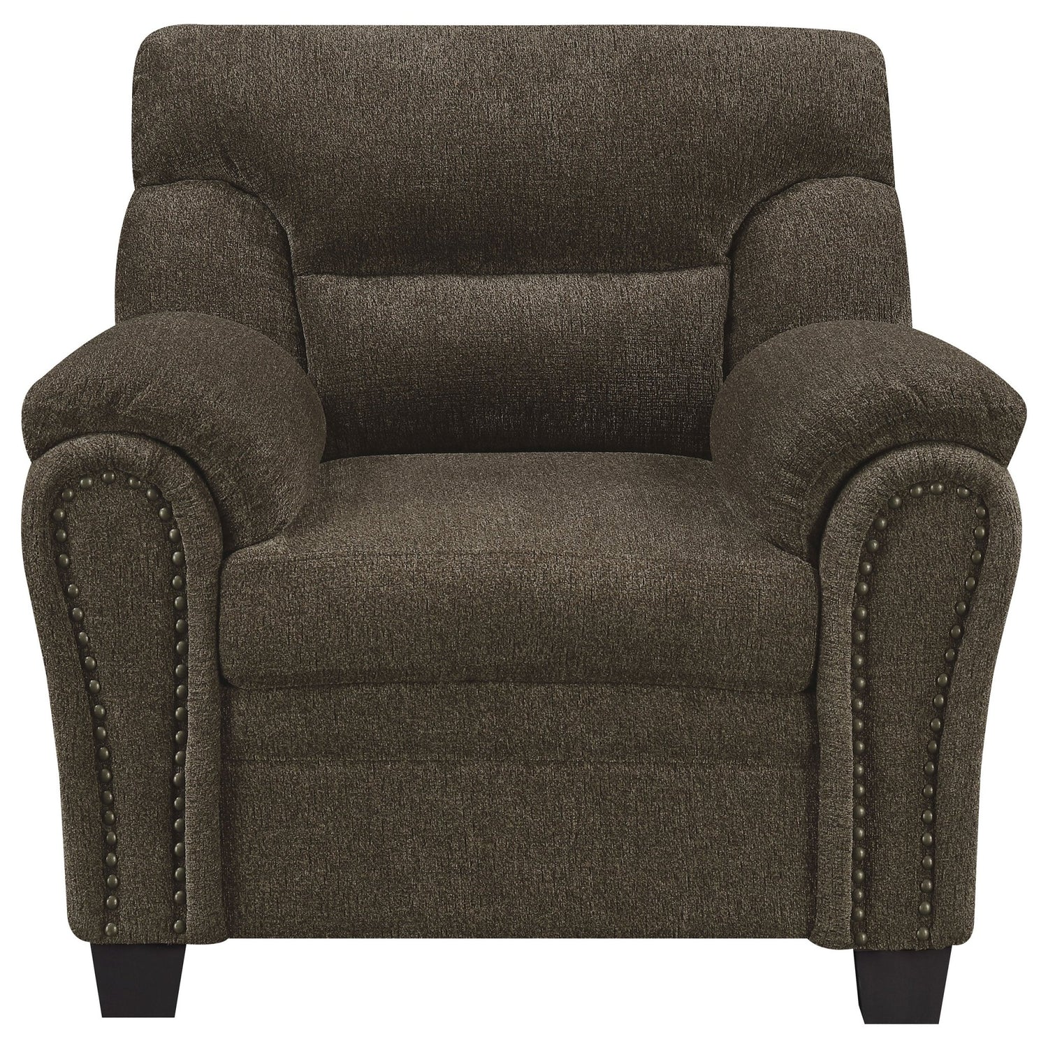 Clementine Upholstered Pillow Top Arm Living Room Set | Coaster | Home Elegance USA