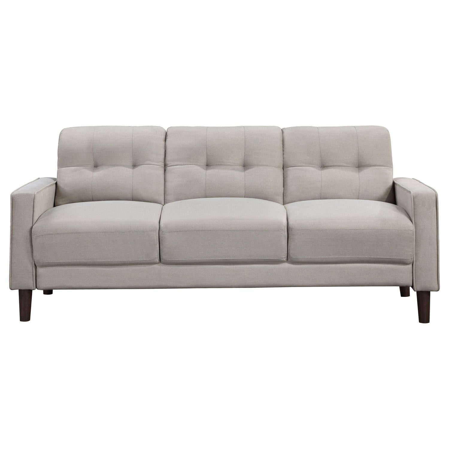 Bowen 2 - piece Upholstered Track Arms Tufted Sofa Set Beige | Coaster | Home Elegance USA