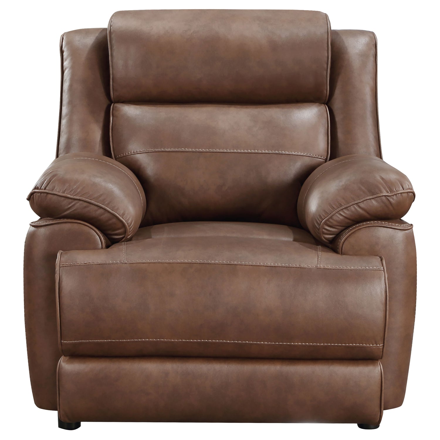 Sofa 3 Pc Set - Ellington 3-piece Upholstered Padded Arm Sofa Set Dark Brown