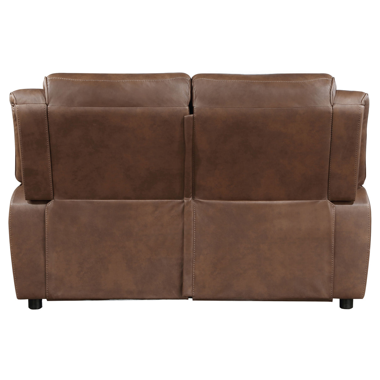 Loveseat - Ellington Upholstered Padded Arm Loveseat Dark Brown