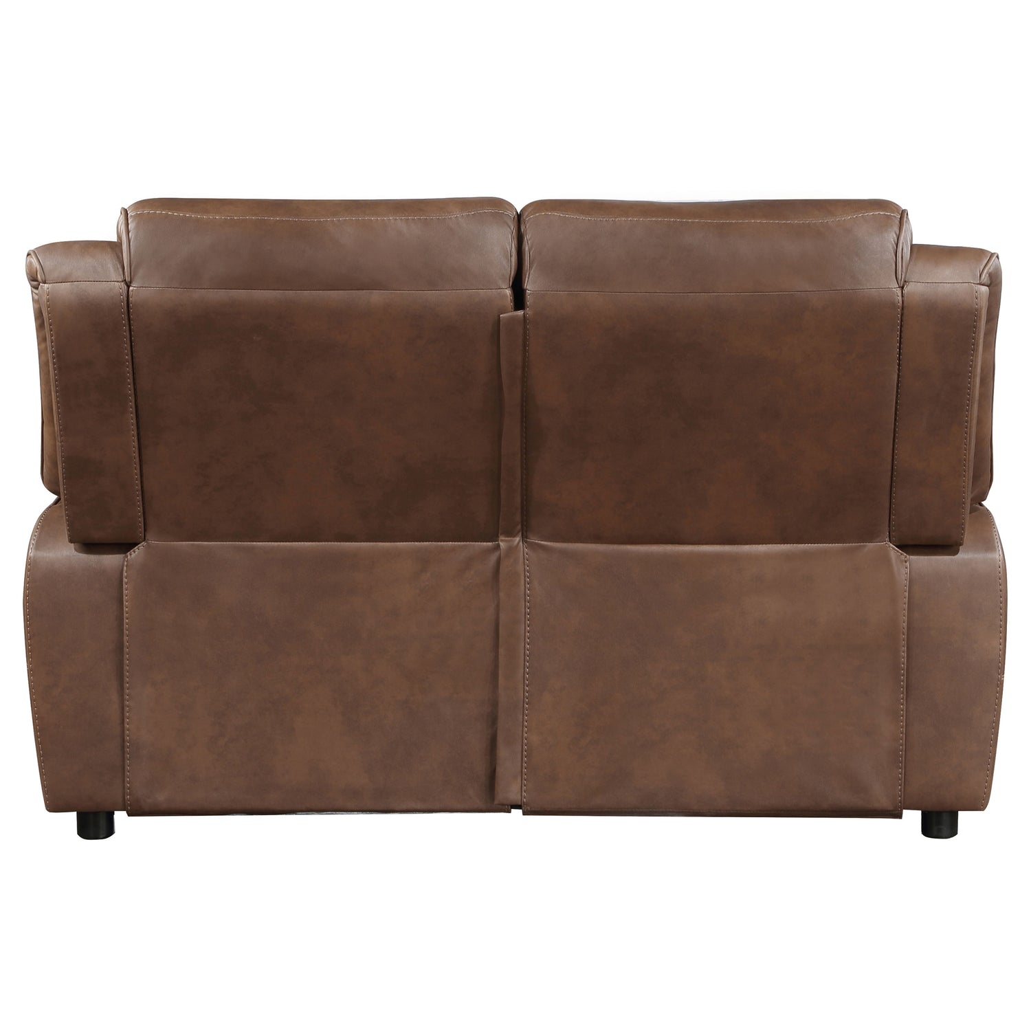 Loveseat - Ellington Upholstered Padded Arm Loveseat Dark Brown