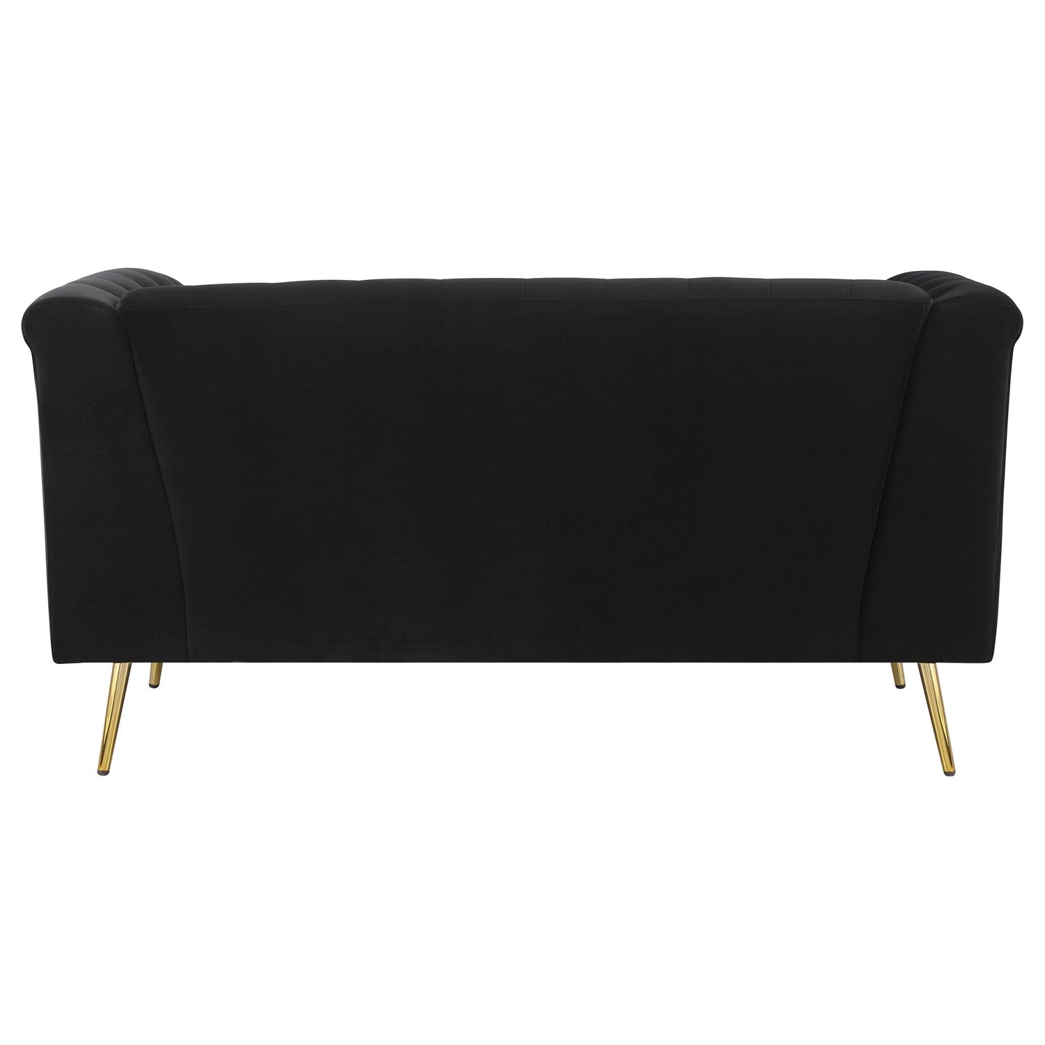 Holly 2 - piece Tuxedo Arm Tufted Back Living Room Set Black | Coaster | Home Elegance USA