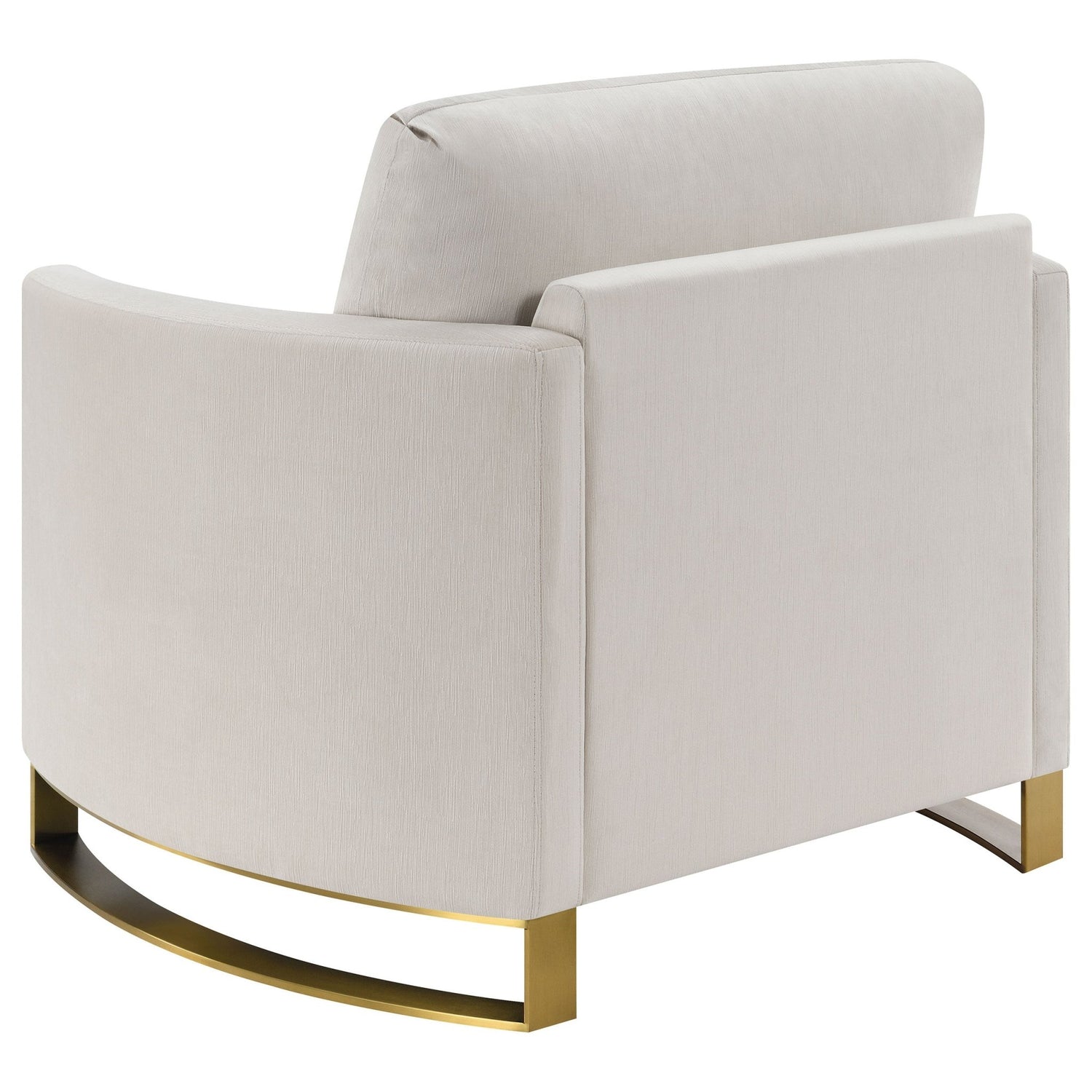 Corliss 3 - piece Arched Arms Living Room Set Beige and Rose Brass | Coaster | Home Elegance USA