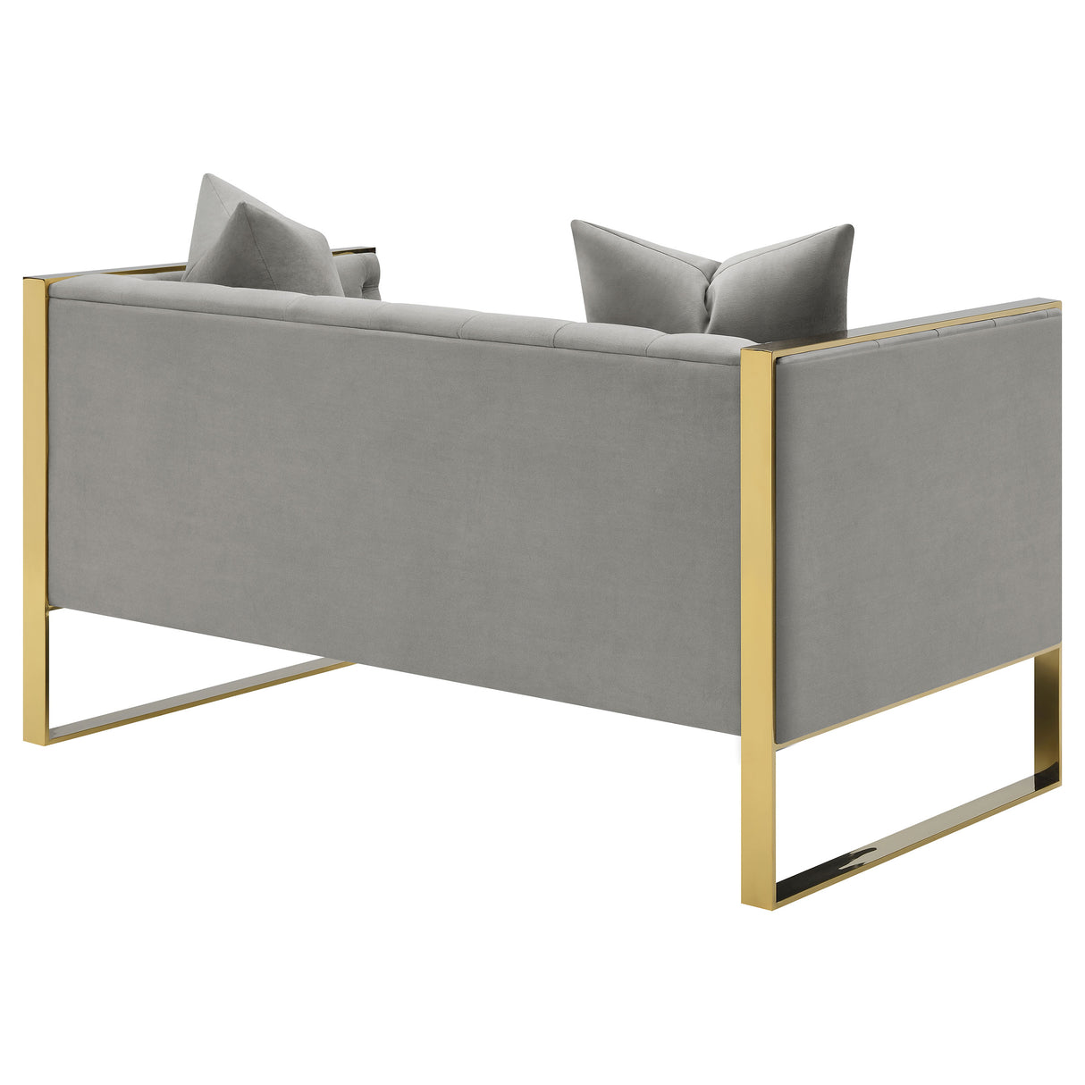 Loveseat - Eastbrook Tufted Back Loveseat Grey