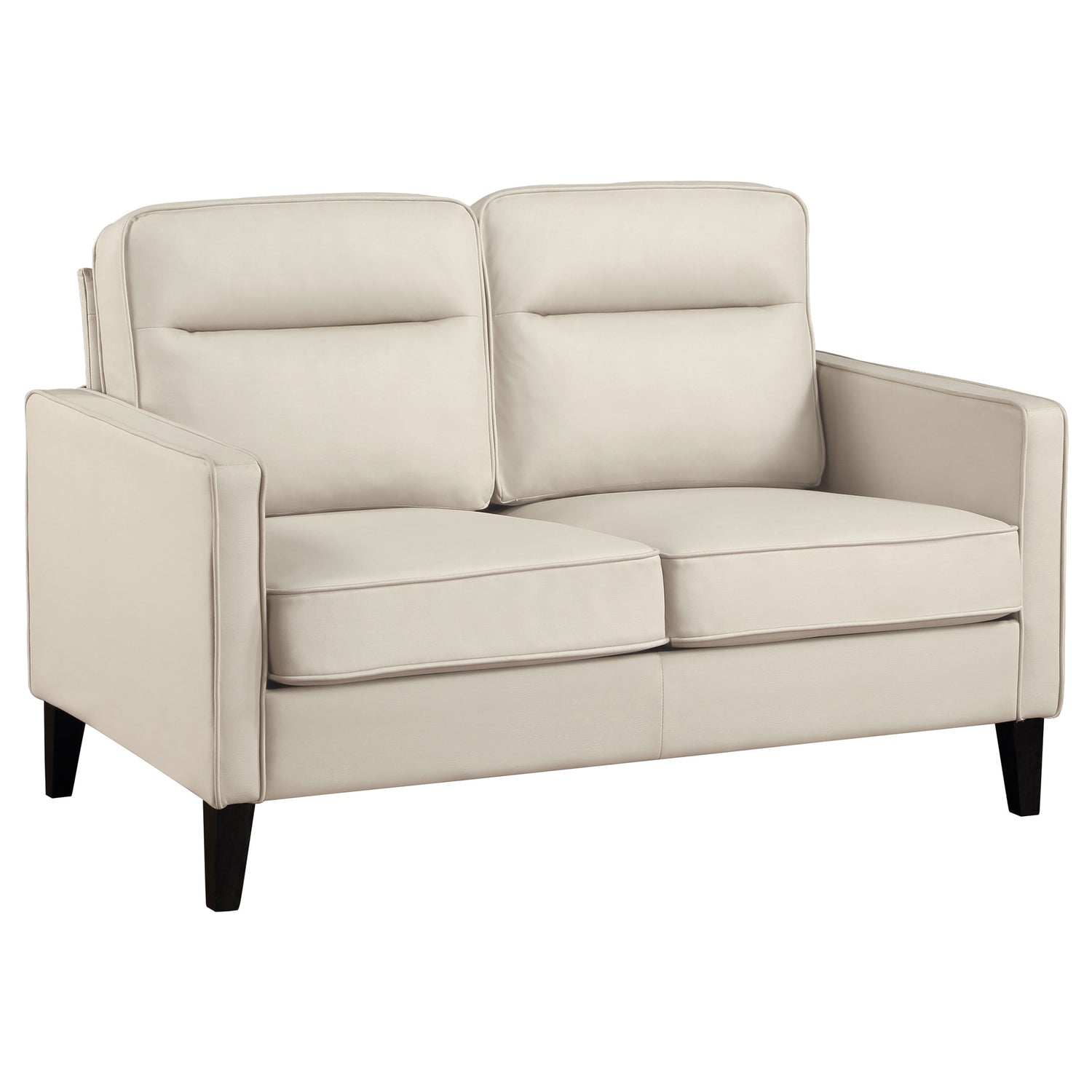 Sofa 2 Pc Set - Jonah 2-piece Upholstered Track Arm Sofa Set Ivory