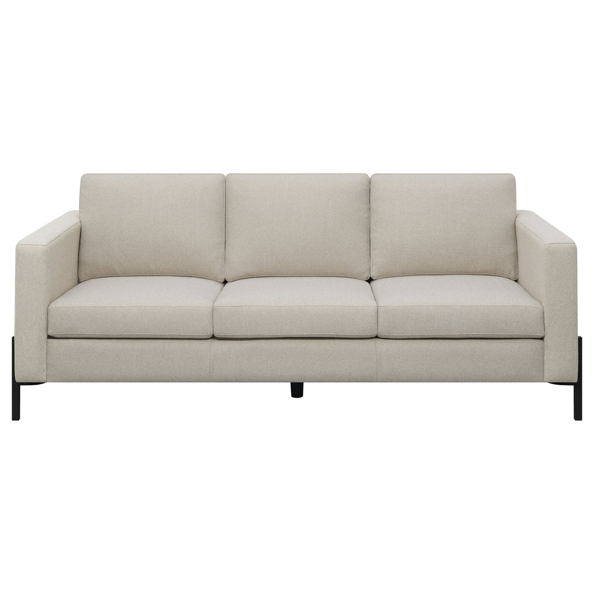 Sofa - Tilly Upholstered Track Arms Sofa Oatmeal